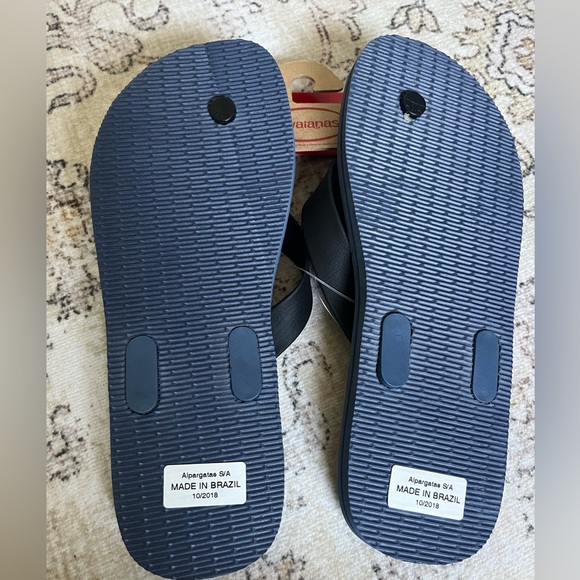 Havianas flip flops mens 11.5 blue NWT - Picture 2 of 6